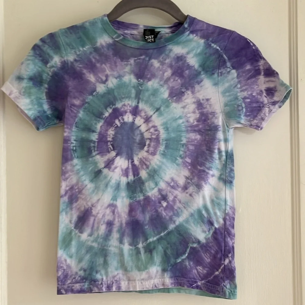 Girls 6X Summer Vacation Bundle Bike Shorts & Tie Dye Top Casual Camp Outfit
